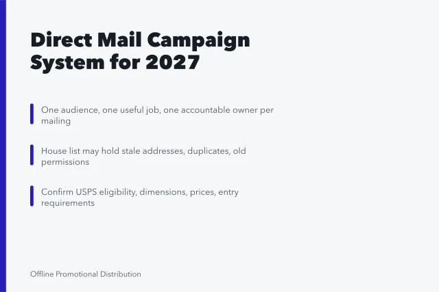 Roadside mailboxes photographed for direct mail marketing guide. A complete guide to direct mail marketing for 2027 campaigns