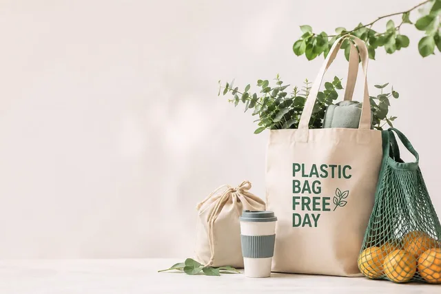eco-friendly, shopping bag, plastic bag free day, sustainable, reuse, cloth bag, mesh bag, coffee cup, fruit, environmental awareness, natural material, waste, natural lifestyle, minimalism, plastic alternative, textile, green leaves, ban plastic, jute bag. How to improve promotional product marketing: the parts worth your time