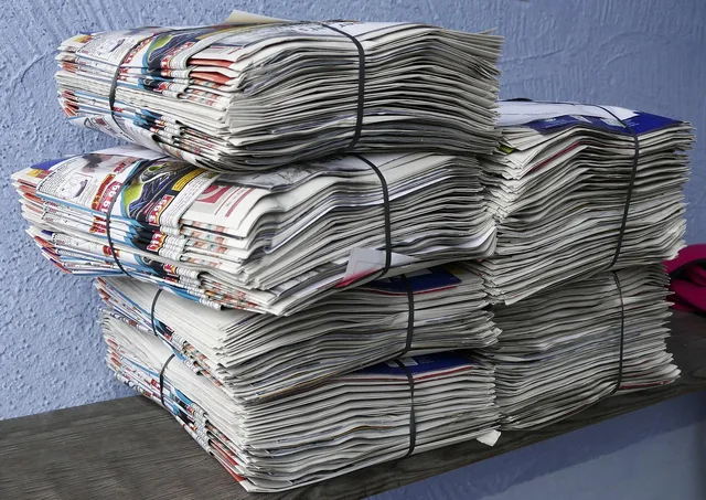 newspapers, brochures, stack, pile of newspapers, waste paper, recycling, paper, disposal, raw material, newspapers, newspapers, brochures, waste paper, waste paper, waste paper, recycling, recycling, recycling, recycling, recycling. Print marketing collateral best practices: formats, bleed, PDF/X-1a and accessibility