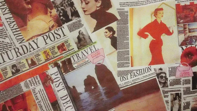 vintage, collage, design, print, pattern, style, ads, newspaper, magazine, brown newspaper. Print advertising: what to keep and what to drop