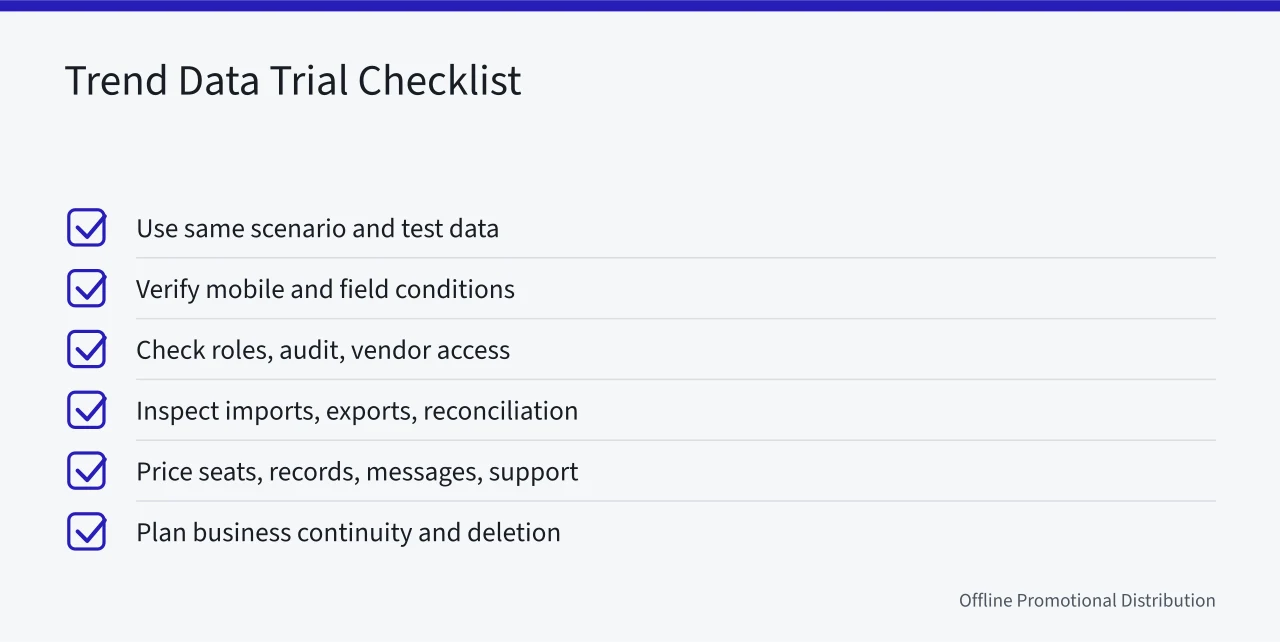 Checklist for testing trend data tools in the field (Offline marketing strategy tools through the eyes of a daily user)